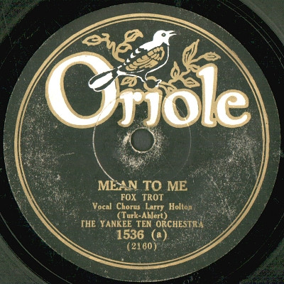 baixar álbum The Yankee Ten Orchestra Dixie Jazz Band - Mean To Me Pas Old Hat