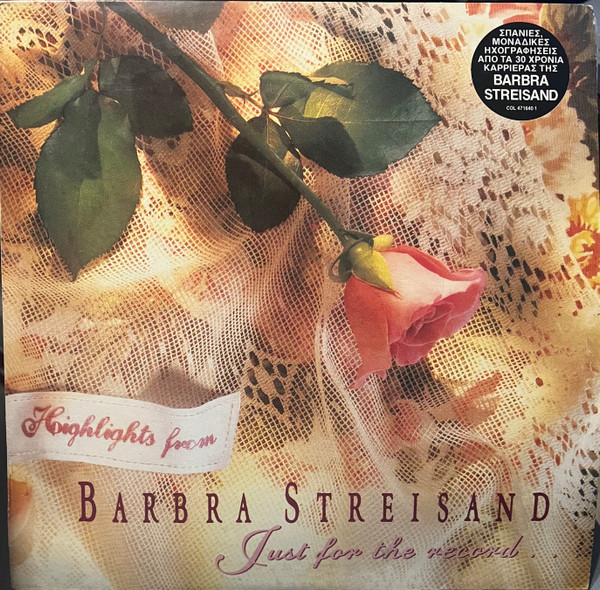 Barbra Streisand – Highlights From Just For The Record (1992, CD)