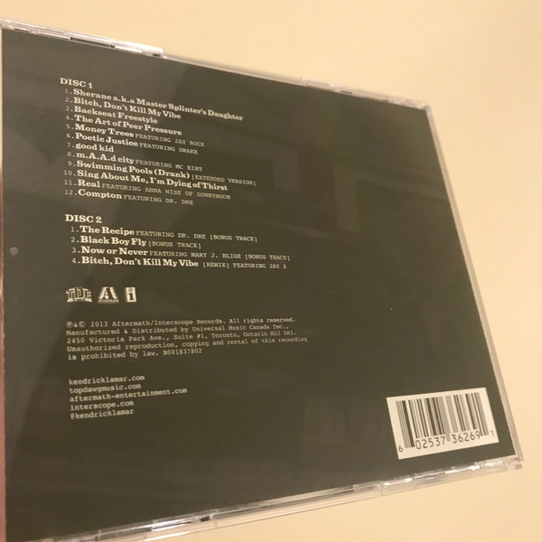 Kendrick Lamar – Good Kid, M.A.A.d City (2013, CD) - Discogs