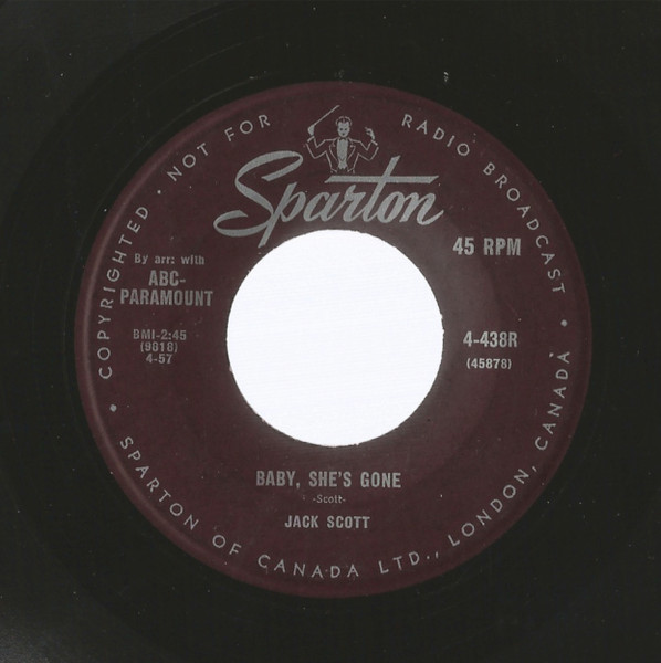 Jack Scott – Baby, She's Gone (1957, Vinyl) - Discogs