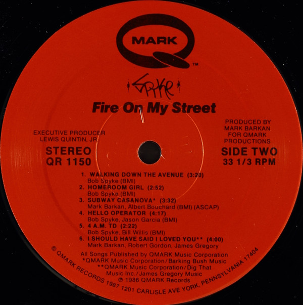 last ned album Spyke - Fire On My Street