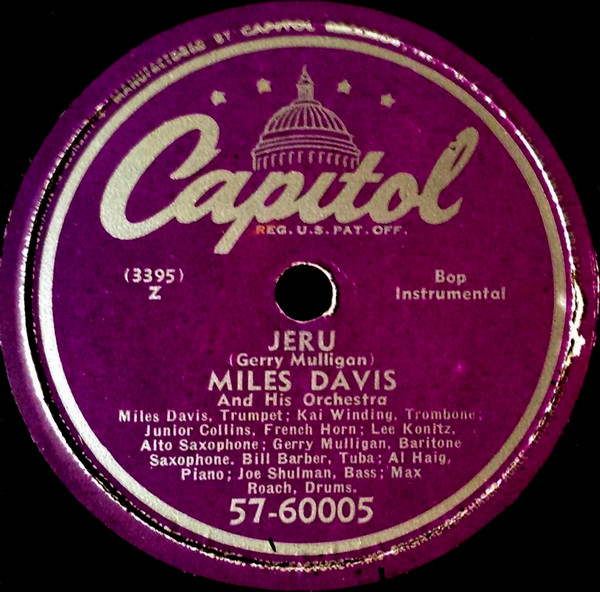 Miles Davis And His Orchestra – Jeru / Godchild (1949, Shellac 