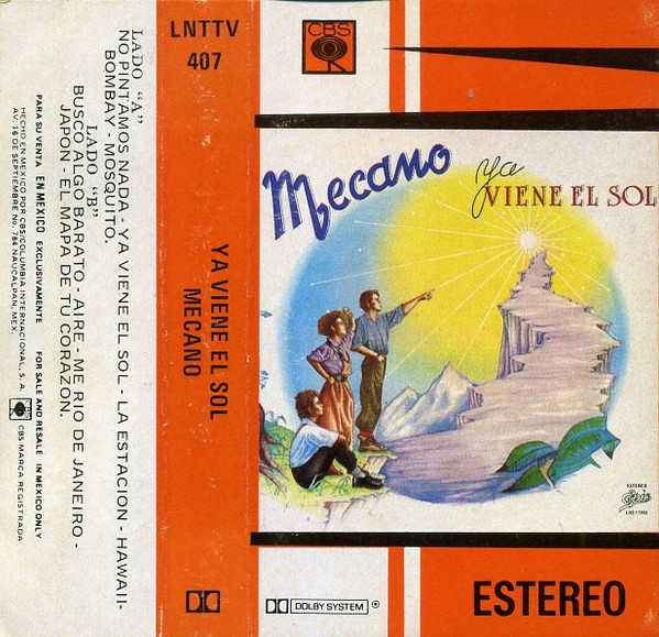Mecano ‎– Ya Viene El Sol. Disco Vinilo. Estado VG/VG. 1984.R