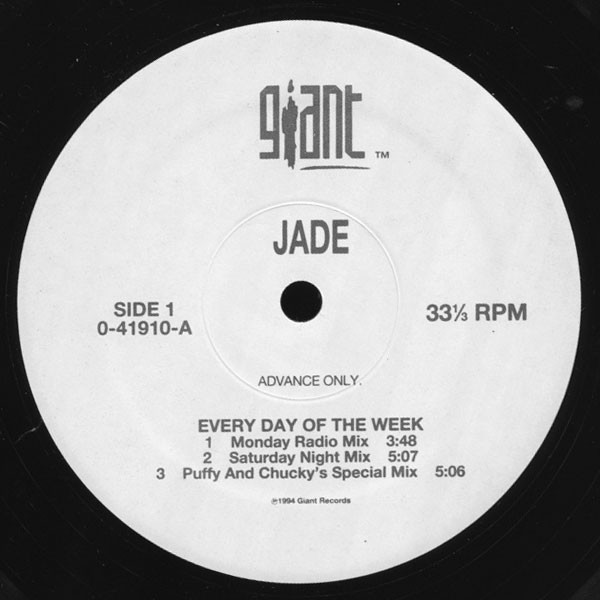 Jade – Every Day Of The Week (1994, Vinyl) - Discogs