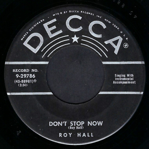 baixar álbum Roy Hall - Dont Stop Now See You Later Alligator