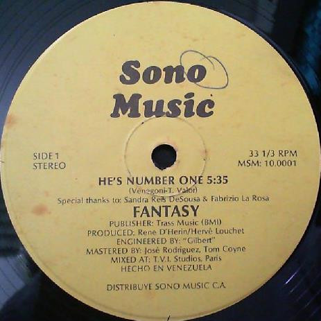 Fantasy – He's Number One (1985, Vinyl) - Discogs