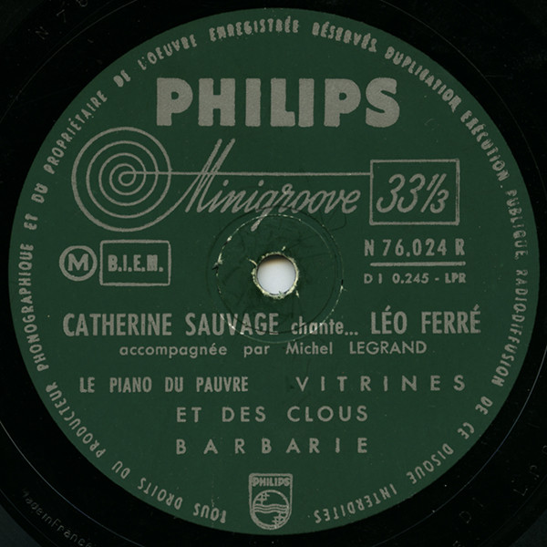 Album herunterladen Catherine Sauvage - Catherine Sauvage Chante Léo Ferré
