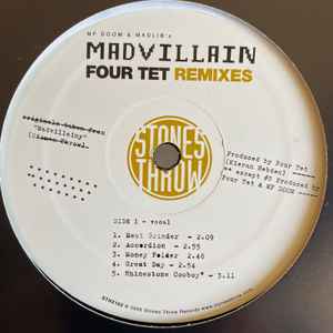 Madvillain - Four Tet Remixes album cover
