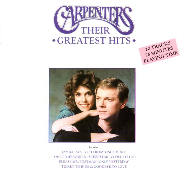 Carpenters – Only Yesterday - Richard u0026 Karen Carpenter's Greatest Hits  (1990