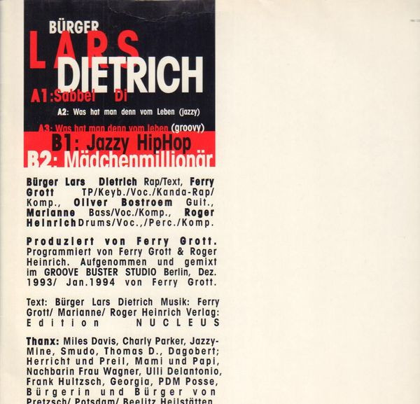 descargar álbum Bürger Lars Dietrich - Sabbel Di