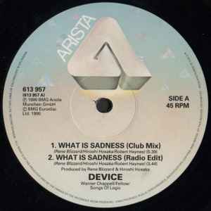 Device (3) - What Is Sadness album cover