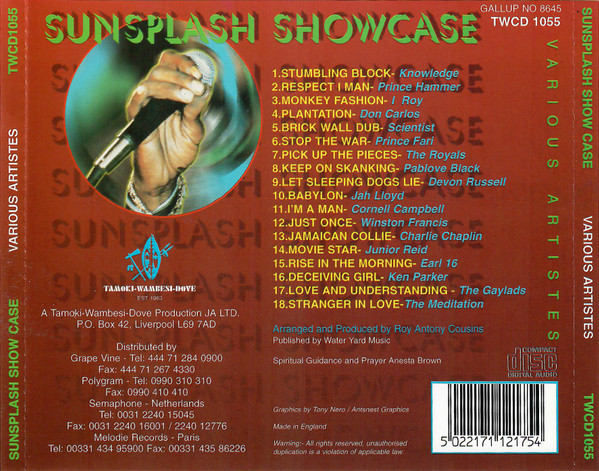 télécharger l'album Various - Sunsplash Showcase