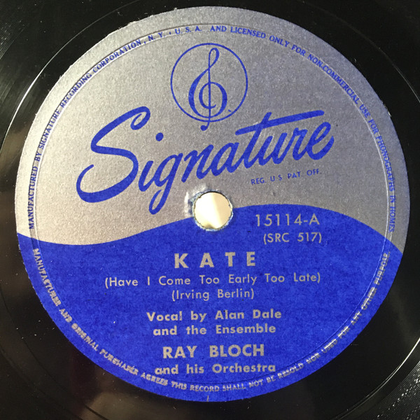 descargar álbum Ray Bloch And His Orchestra - Kate If My Heart Had A Window