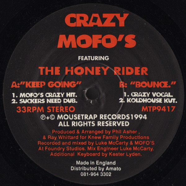 baixar álbum Crazy Mofo's Featuring The Honey Rider - Keep Going