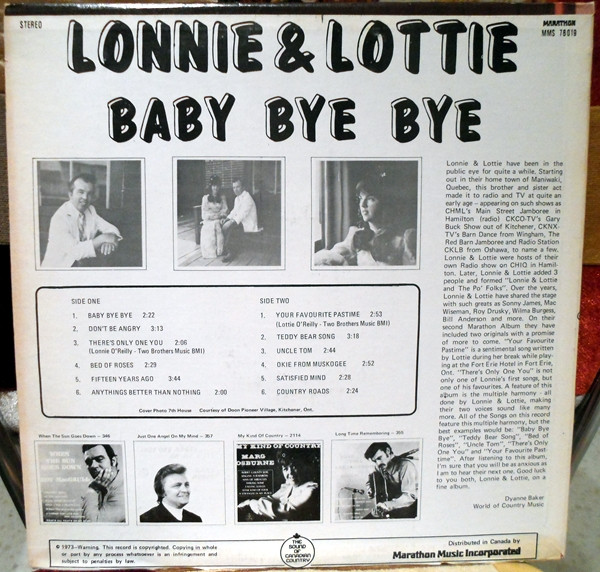 last ned album Lonnie & Lottie - Baby Bye Bye