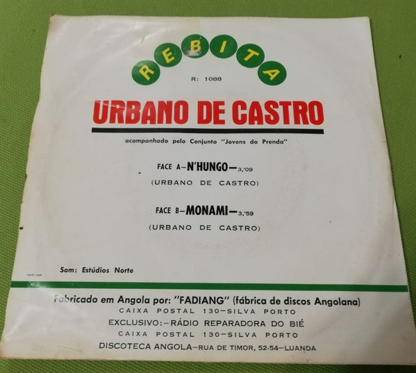 baixar álbum Urbano De Castro - NHungo Monami