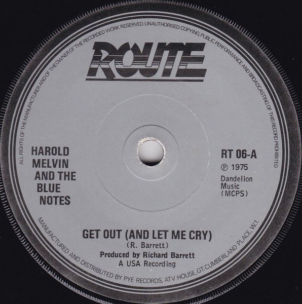Harold Melvin & The Blue Notes - Get Out (And Let Me Cry 