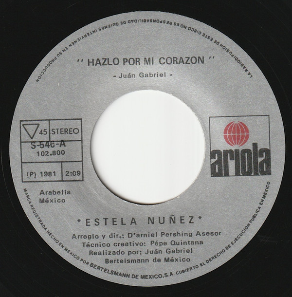 last ned album Estela Nuñez - Hazlo Por MI Corazon Me Estoy Volviendo Loca
