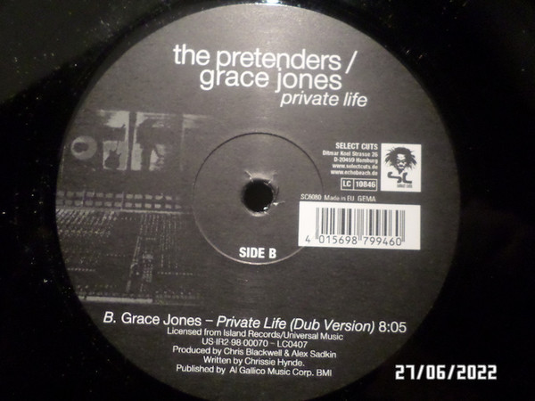 télécharger l'album The Pretenders Grace Jones - Private Life