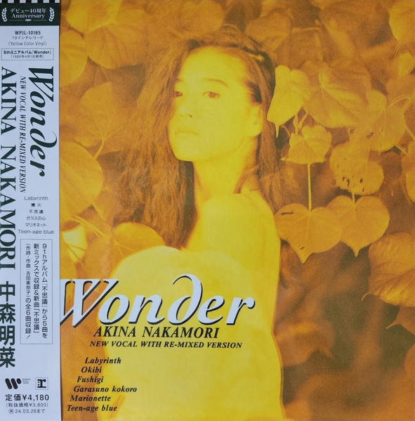 中森明菜 – Wonder (New Vocal With Re-Mixed Version) (1988, GOLD 