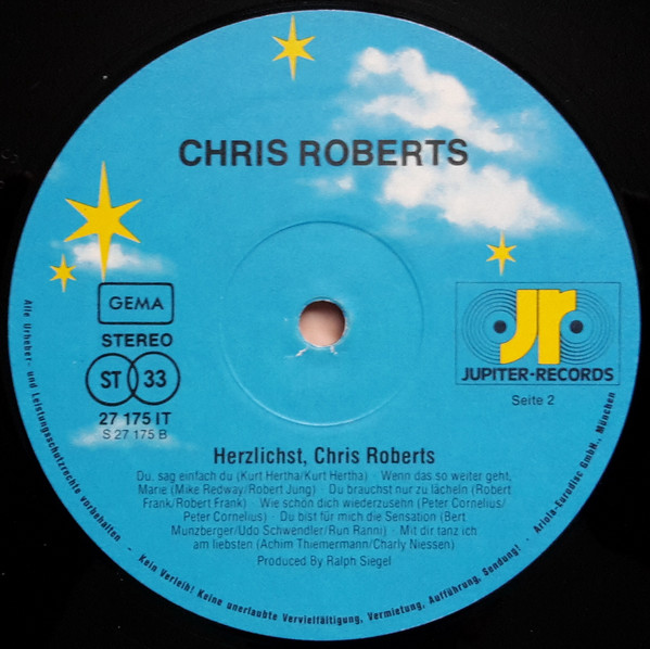 last ned album Chris Roberts - Herzlichst Chris Roberts