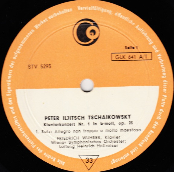 Tchaikovsky – Tchaikovsky (Part One) (1969, Vinyl) - Discogs