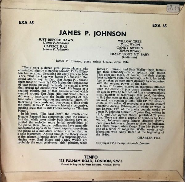 descargar álbum James Price Johnson - James P Johnson