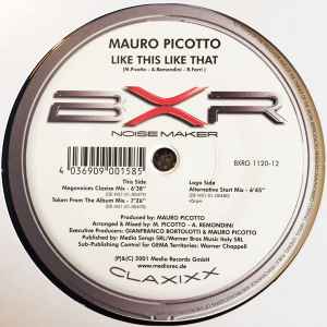 Portada de album Mauro Picotto - Like This Like That