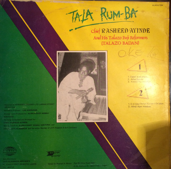 last ned album Download Alhaji Chief Rasheed Ayinde And His Talazo Fuji Reformers - Ta La Rum Ba album