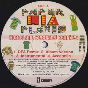Paper Planes - Homeland Security Remixes - MIA