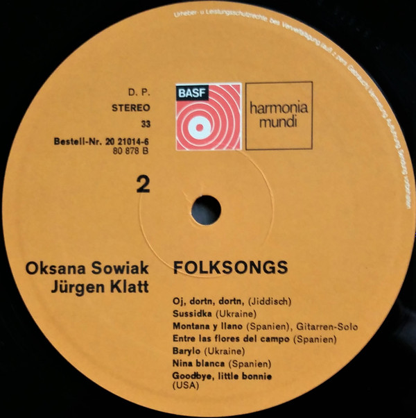 last ned album Oksana + Jürgen - Folksongs