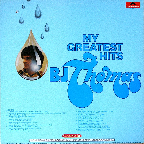 B.J. Thomas - My Greatest Hits | Polydor (2917 012) - 2