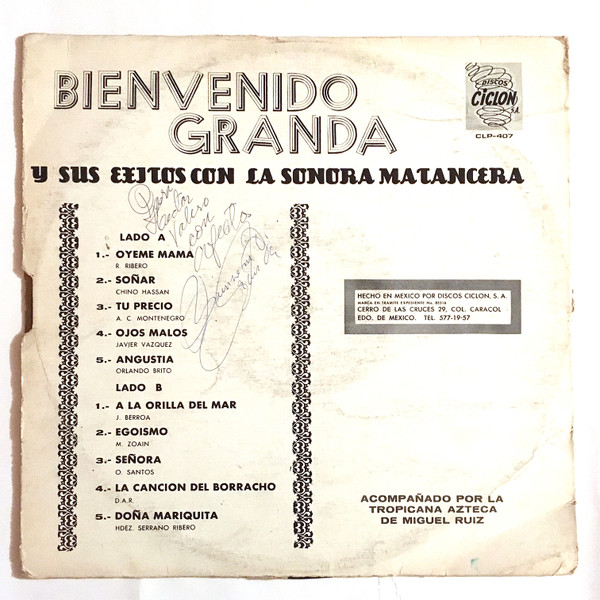 descargar álbum Bienvenido Granda, La Sonora Matancera - Bienvenido Granda y sus éxitos con la Sonora Matancera