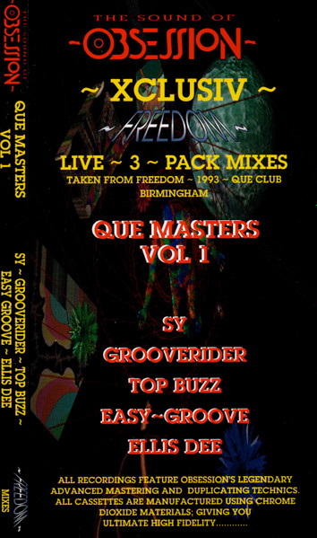 DJ Sy, Grooverider, Top Buzz, DJ Easygroove, Ellis Dee – Que Masters Vol 1  (1993, Cassette) - Discogs