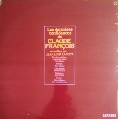 last ned album Claude François - Inédit Les Dernières Confidences De Claude François