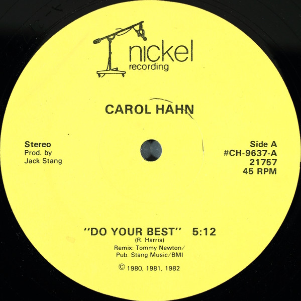 Carol Hahn – Do Your Best (1982