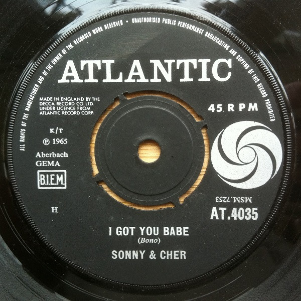 Sonny & Cher – I Got You Babe (1965, Vinyl) - Discogs