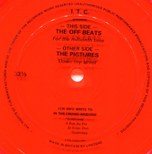 The / The Pictures – For The Millionth Time / Down My Street (1987, Flexi-disc) Discogs