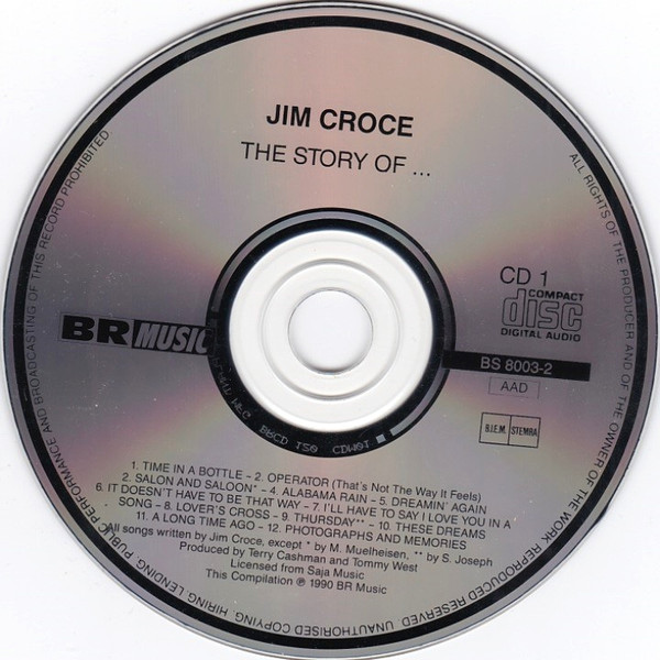 baixar álbum Jim Croce - The Story Of Time In A Bottle