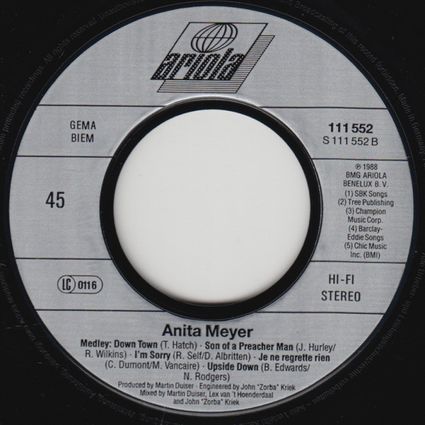 descargar álbum Anita Meyer - All By Myself