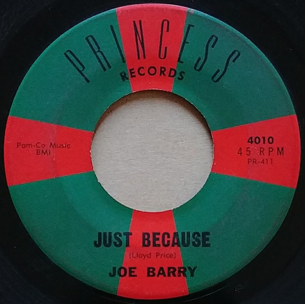 télécharger l'album Joe Barry - Little Jewel Of The Vieux Carre Just Because