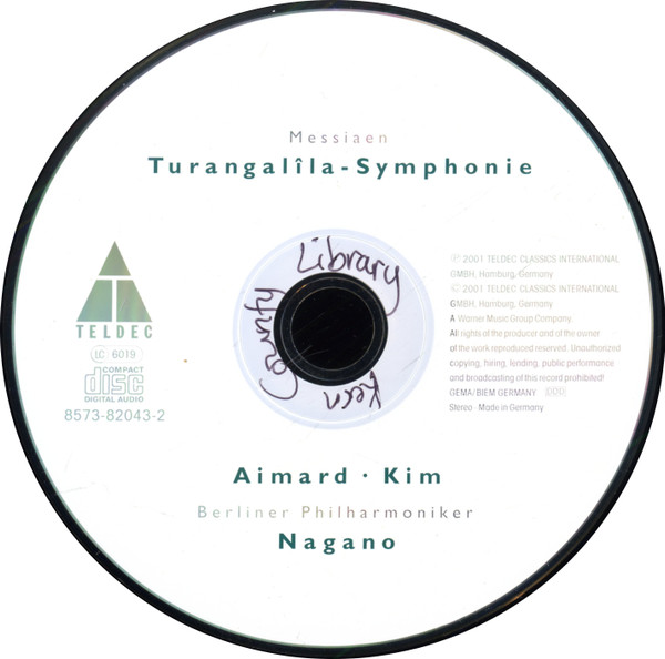 télécharger l'album Messiaen Aimard, Kim, Berliner Philharmoniker, Nagano - Turangalîla Symphonie