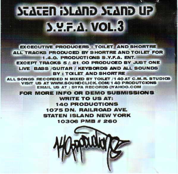 last ned album 140 Productions - Staten Island Stand Up SYFA Vol 3