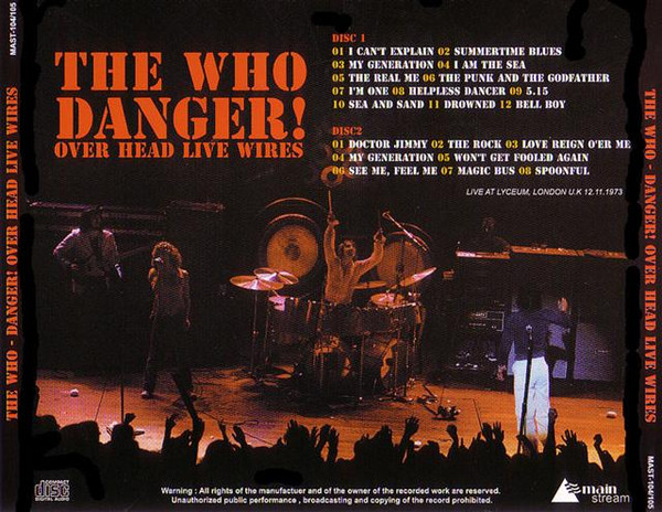 ladda ner album The Who - Danger Over Head Live Wires