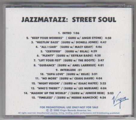 Guru – Jazzmatazz (Streetsoul) (2000, Gatefold, Vinyl) - Discogs