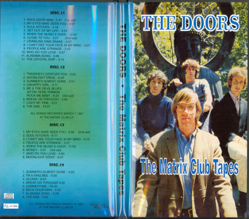 The Doors – The Matrix Club Tapes (1994, Clamshell, CD) - Discogs