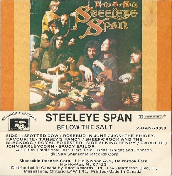 Steeleye Span Below The Salt 1984 Cassette Discogs