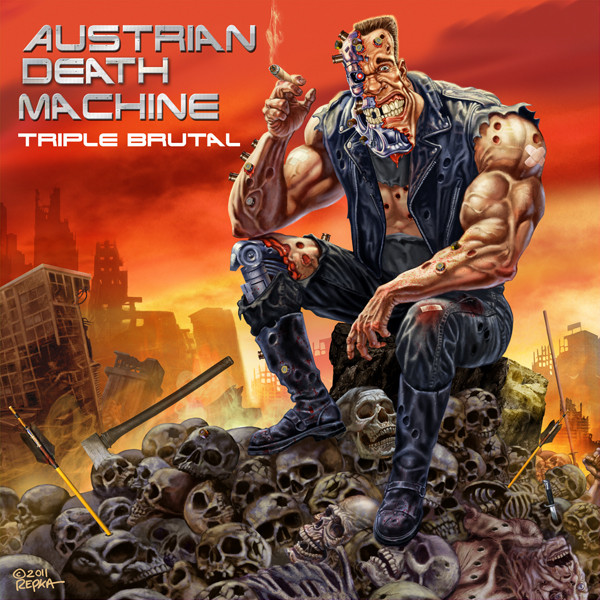 AUSTRIAN DEATH MACHINE - Quad Brutal / Solid Blue LP