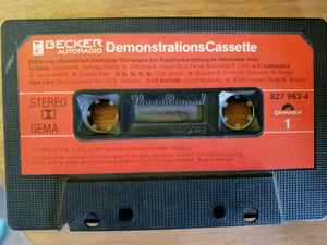 longontsteking plotseling Lodge Becker Autoradio Demonstrations Cassette (Cassette) - Discogs