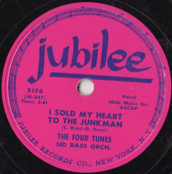 The Four Tunes – I Sold My Heart To The Junkman / Good News (1954, Vinyl) -  Discogs